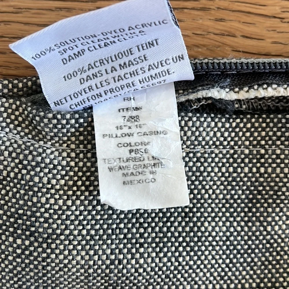 Restoration Hardware Pillow 16x16